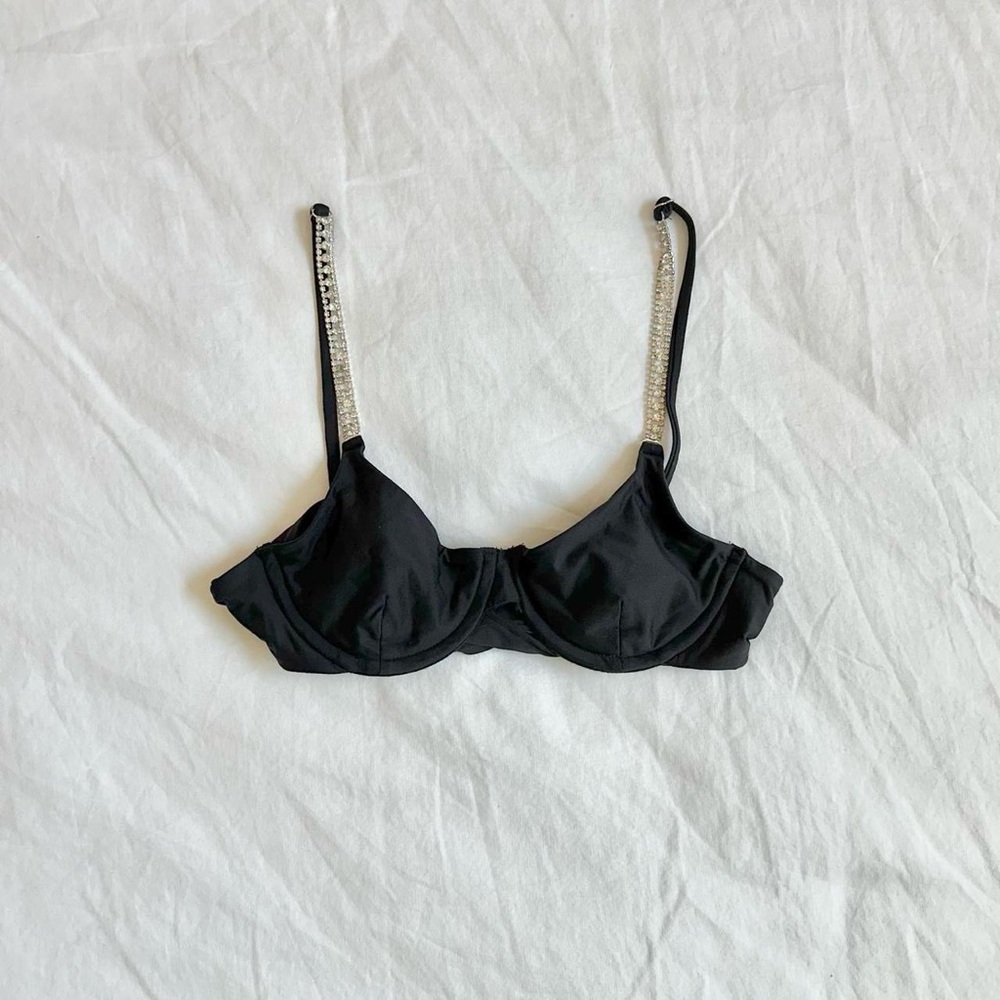 kasakai black bikini top